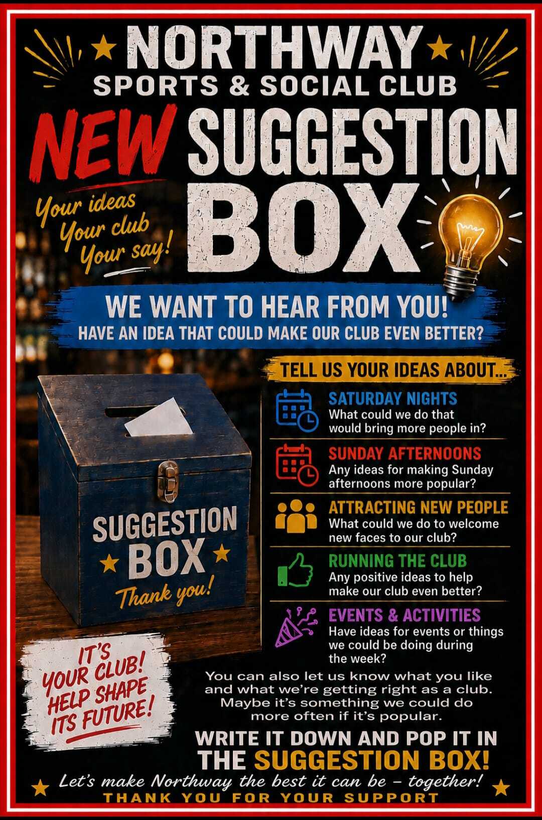 Suggestion Box 15.8.26
